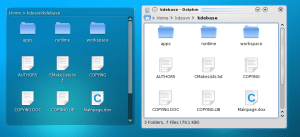 Folder view - Dolphin