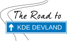 The Road to KDE Devland logo